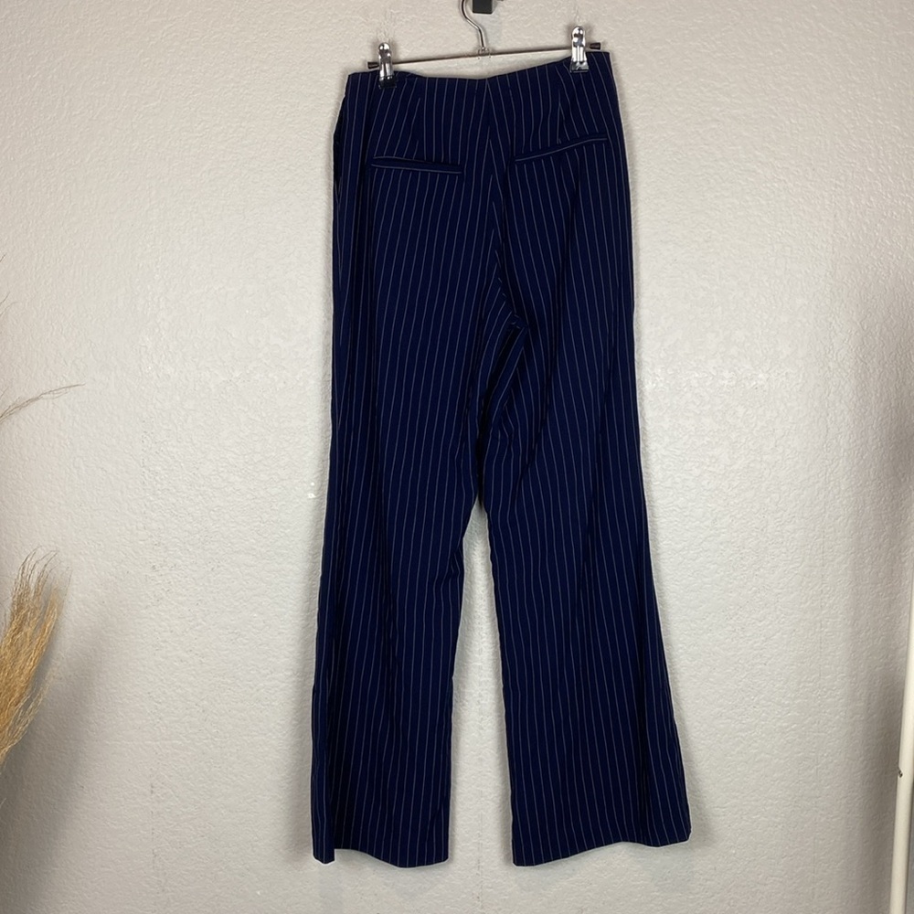 Isalis blue and white striped trouser pants - Picture 6 of 8